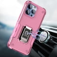 thumbnail image 3 of Bemz Phone Case for iPhone 15 with Camera Protection Side Grip Heavy Duty Shockproof Protection Magnetic Mount Built-in Stand Cover (Rose Pink), 3 of 5