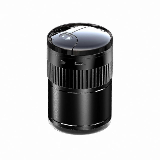 Smart Sensor Ashtray with Automatic Open/Close, USB Rechargeable, Smokeless Design, Light-Sensitive Mirror for Indoor Use