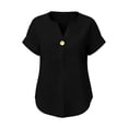 thumbnail image 6 of beishanbush Hot Sales Saving $10 Womens Short Sleeve Tops Women's Blouse,V Neck Short Sleeve Casual Work Summer Under $10, 6 of 6