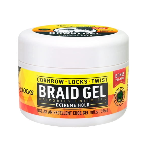 All Day Locks Braid Gel, 10 oz..