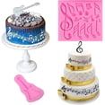 thumbnail image 4 of Lishi Silicone Musical Note Cake Decoration Molds Set of 3, 4 of 5