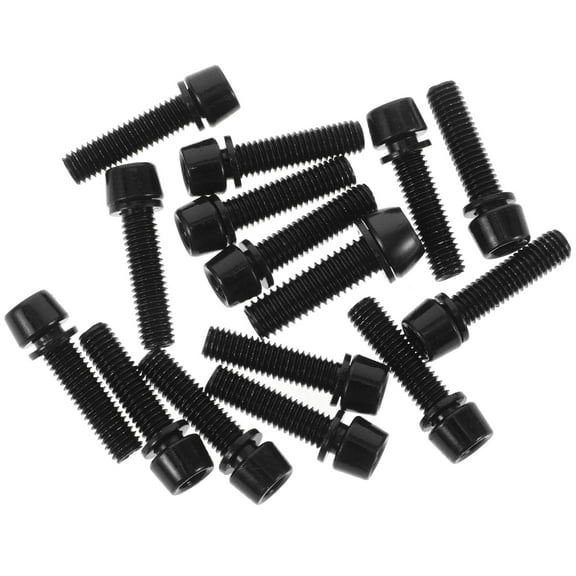 TAILTOSS Bike Tapered Head Bolts 15Pcs Steel for Handlebar Stem Compatibility