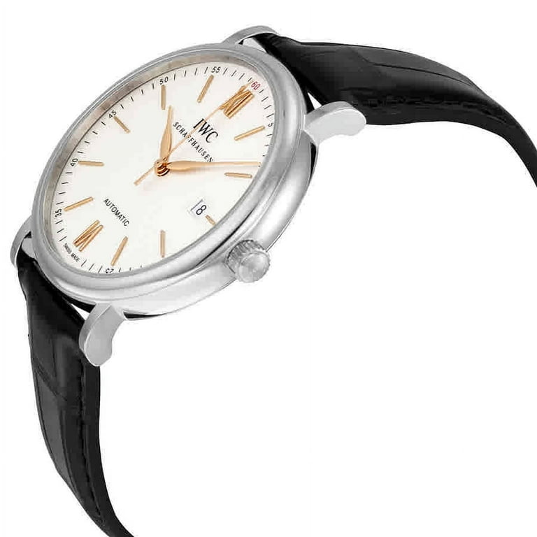 IWC Portofino Automatic Silver plated Dial Mens Watch IW356517