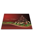 thumbnail image 2 of Large Christmas Decor Doormat for Home, Holiday Letter Print Indoor Carpet Rug, Non-Slip Kitchen Bedroom Floor Mat (60x90cm), 2 of 9