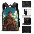 thumbnail image 3 of Berserk Backpack With Lunch Bag Pencil Case Schoolbag Lunchbag Daypack Lunch Box Pen Bag Satchel Bookbag 3pcs Set, 3 of 9