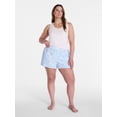 thumbnail image 2 of Joyspun Women's Woven Pajama Boxer Shorts, Sizes XS to 2X, 2 of 6