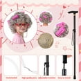 thumbnail image 6 of Lyacmy 100 Days Pink Old Lady Costume, 100th Grandma Granny Dress up, 6 of 6