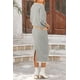 thumbnail image 2 of Conjunto de Falda de Dos Piezas para Mujer PRETTYGARDEN a Rayas Gris Talla M, 2 of 8