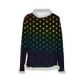 thumbnail image 5 of QUNYINEY Womens Tshirts Polka Dot Fall Long Sleeve Tops Pullover Loose Fit Faux Fur Trim Crew Neck Lightweight Women Graphic Tees, 5 of 5