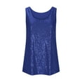 thumbnail image 3 of Erwazi Sequin Tops for Women Summer Scoop Neck Sequin Sparkly Sleeveless Tanks Tops Blouses for Party, 3 of 5