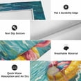 thumbnail image 6 of Funny Flamingo Swimming Ring Outdoor Rug for Patio/Deck/Porch, Non-Slip Large Area Rug 5 x 7 Ft, Abstract Art Ocean Indoor Outdoor Rugs Washable Area Rugs, Reversible Camping Rug Carpet Runner, 6 of 8