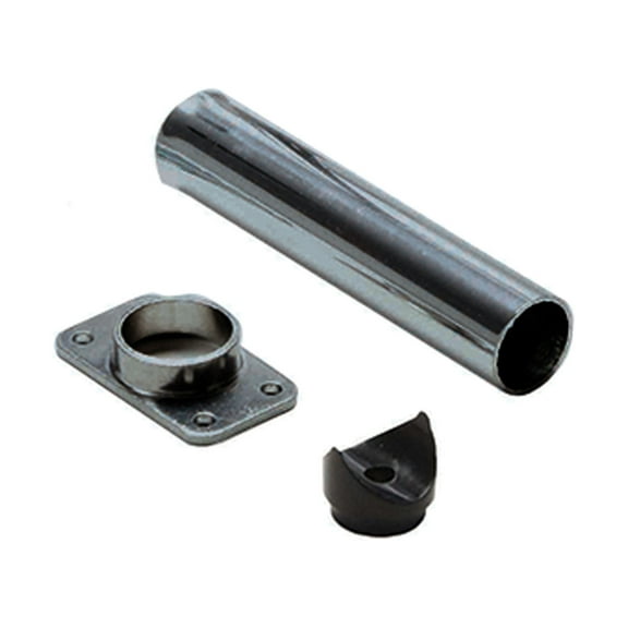 Stromberg Carlson 8535-B Universal Exterior RV Ladder Stand-Off Assembly with Rectangular Base - Black, 5"