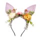thumbnail image 1 of Diadema con orejas de conejo de Pascua, diadema con flores, accesorios para el cabello encantadores Rosa, 1 of 9