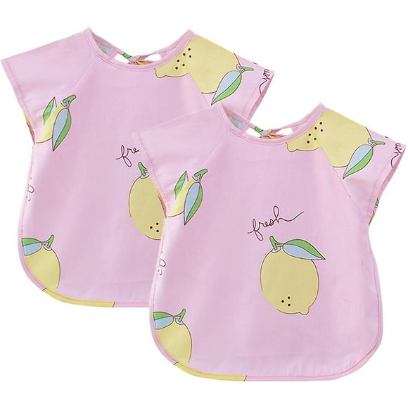 Toddler Kids Sleeved Smock Waterproof Smock Apron For Feeding Painting