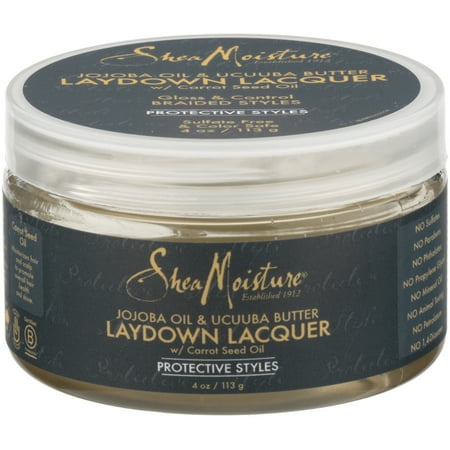 Style Lacquer - SheaMoisture® Jojoba Oil & Ucuuba Butter Laydown Lacquer Protective Styles Hair Gel 4 oz. Jar