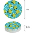 thumbnail image 1 of RYLABLUE Ocean Sea Turtle Set of 6 Round Coaster for Drinks, Absorbent Ceramic Stone Coasters Cup Mat with Cork Base for Home Kitchen Room Coffee Table Bar Decor, 1 of 5