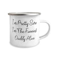 thumbnail image 2 of Nice Daddy Gifts, I'm Pretty Sure I'm The Funniest [], Cute Birthday 12oz Camper Mug Gifts Idea For Father, Daddy Gifts From Son, Birthday present, Gift ideas for birthday, What to get for birthday,, 2 of 2