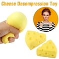 thumbnail image 2 of ICQOVD Cheese Shape Squishy Stress Relief Squeeze Tool, 2 of 9