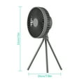 thumbnail image 3 of Portable Foldable Tripod Camping Fan  Rechargeable Battery Powered Fan w/ Timer, 3 of 11