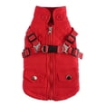 thumbnail image 1 of Chaqueta con cinturón de seguridad Abrigo de invierno para cachorros - ropa para cachorros, 1 of 5
