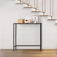 thumbnail image 5 of Industrial Wood Narrow Entryway Table Console Table Sofa Table for Living Room, 5 of 12