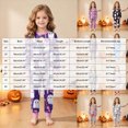 thumbnail image 4 of NOLDARES Toddler Girls Boys Halloween Pajamas Set Kids Pumpkin Print Sleepwear Pjs Long Sleeve 2pcs Soft Jammies(Yellow,6-7 Y), 4 of 9