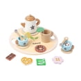 thumbnail image 2 of Juego de té de la tarde para niños pequeños Juego de té para niñas Juego de rol Juguete de madera Flor, 2 of 9
