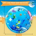 thumbnail image 3 of Tummy Time Mat, BUSATIA Water Play Mat for Babies Inflatable Tummy Time Water Play Mat for Infants and Toddlers 3 to 12 Months Promote Development Toys, Cute Baby Play Mat, 3 of 6