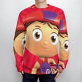 thumbnail image 4 of Super Why Unisex Sweater Long Sleeve Fall Casual Crewneck Tops Pullover Active Streetwear Fashion Sweatshirt L, 4 of 6