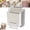 Gray, variant on Folding Hanging Kitchen Waste Trash Can, Touchless Collapsible Garbage Bin with Garbage Bags Storage, 7/10L Load Capacity for Living Room, Kitchen, Bedroom, Bathroom (Beige, 7L)