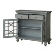 thumbnail image 6 of Pemberly Row Modern Texture Grey Two Drawer Two Door Cupboard, 6 of 6