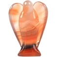 thumbnail image 1 of Statue Ange de Paix en Agate Rouge Sculptée Ange de Poche Gardien Guérison des Anges 1,5 Pouce, 1 of 3