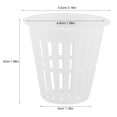 thumbnail image 3 of Hydroponic Basket, 10pcs/Set Bucket Basket Lid Garden Plastic Net Cups Pots Hydroponic Basket Cup Plant Net Pot for Hydroponics Garden Containers(White) Jardinería Fugacal no, 3 of 7