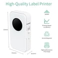 thumbnail image 3 of D35 Wireless Portable Thermal Label Printer, 203DPI Mini Handheld Sticker Maker with Bluetooth for Android/iOS, 1200mAh Rechargeable Battery, Supports 6-15mm Labels, Includes 3 Rolls (12x22mm, Pink, 3 of 6