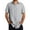 Gray, variant on MNCEKFOD 2025 Mens Shirt Summer Trendy Casual Beach Vacation Classic Short Sleeved Button Closure Leisure Mens Tops Beige L