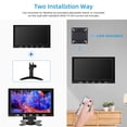 thumbnail image 4 of Monitor de Seguridad AISHICHEN 7 Pulgadas 1024x600 HDMI con Control Remoto y Altavoces Integrados pa, 4 of 7
