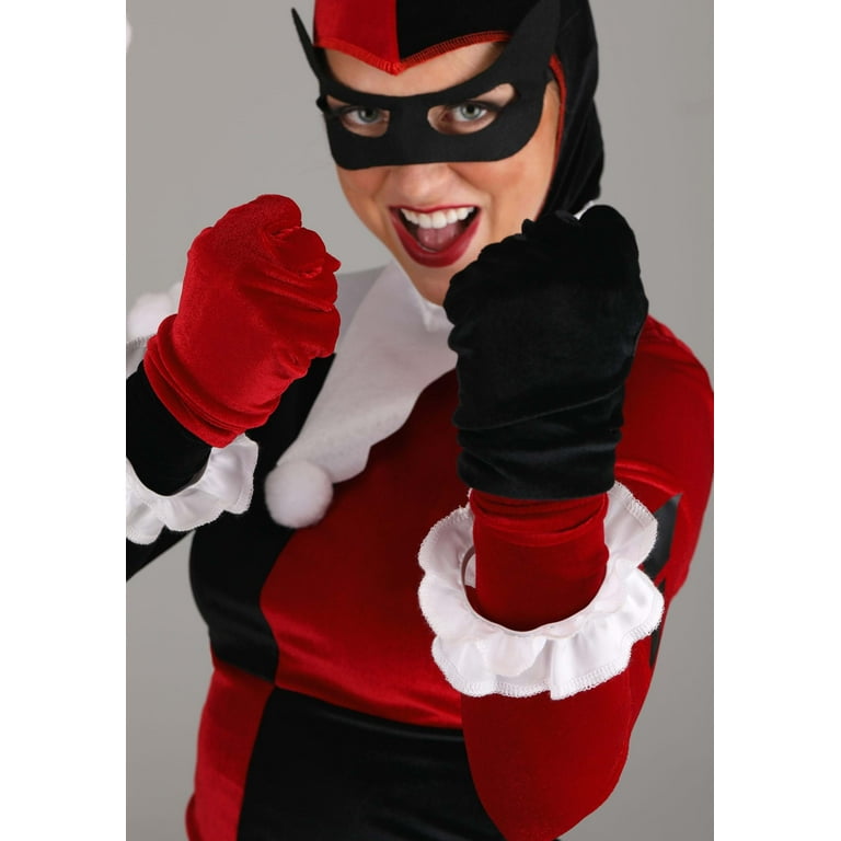 harlequin carnival costume consisting corsage leggings gloves and