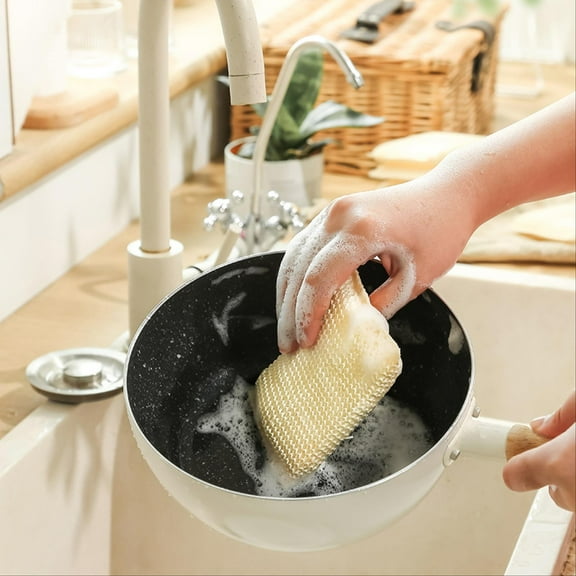 Tyidzon 3Pc Cleaning Sponges Kitchen Odor Free Scratch Free Sponge for Dishware Cleaning Ceramics, Durable Kitchen Sponges Everyday Use