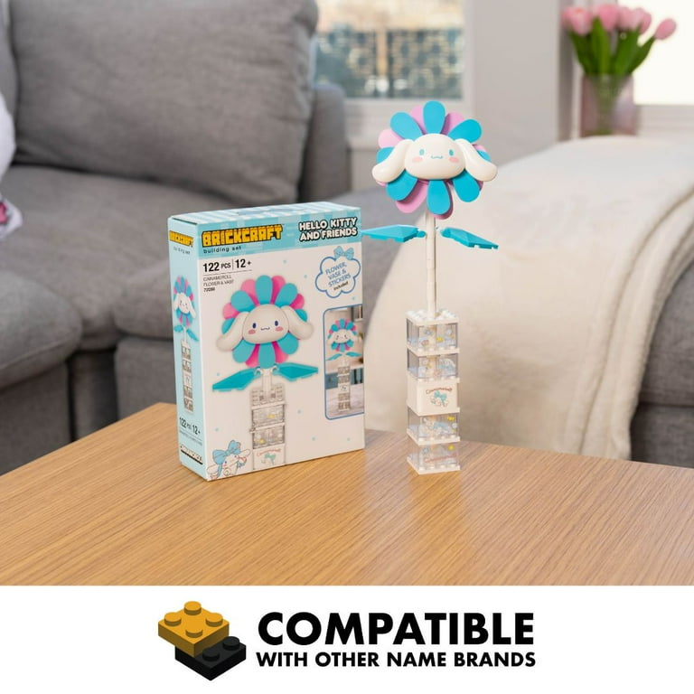 Brickcraft, Building Kit, 122 pcs, Cinnamoroll Flower & Vase