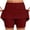 Wine-shorts for women, variant on RongHuan Skorts for Women Summer Athletic Tennis Skirt with Shorts High Waisted Dressy Casual Workout Yoga Skorts with Pockets