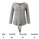 thumbnail image 4 of Blusa tipo túnica de punto tipo gofre para mujer, blusas con nudo de corbata, camisas lisas holgadas, 4 of 5