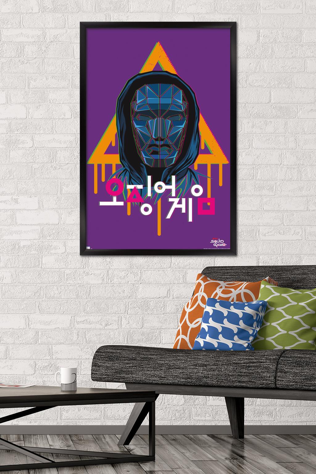 Netflix Squid Game - Front Man Wall Poster, 22.375" x 34" Framed