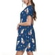thumbnail image 2 of Balery Cute Shark Vestidos sueltos de manga corta para mujer, vestidos de verano 2025, vestidos casuales de corte A con vuelo., 2 of 6