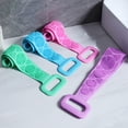 thumbnail image 2 of Body Silicone Brush for Bathroom, Scrub Cleaning Tool, Stain Removal Bath Belt, Exfoliating Sponge, Shower Back Brush, 60cm, 70c, 2 of 5