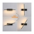 thumbnail image 3 of Pinsurad Modern Dimmable Wall Lamp Frosted White Acrylic Shade Rotating Design, 3 of 5