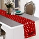 thumbnail image 1 of Mantel de San Valentín de 33 x 183 cm para decoración de mesa de cocina | Mantel lavable y duradero estilo bordado | Decoración para reuniones familiares, fiestas navideñas y comedores, 1 of 5