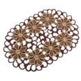 thumbnail image 4 of Mantel Individual De 2 Piezas Alfombril De Alfombril De Floral Alfombril 2 Colores café Baoblaze Mantel de mesa, 4 of 7