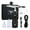 Black, variant on 30psi Airbrush Kit With Auto Stop Compressor Handheld Cordless Air Brush Gun Set Wireless Gravity Feed Dual Action Rechargeable