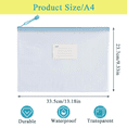 thumbnail image 2 of XUEYU 20 Pcs A4 Mesh Zipper Pouch Bags, Waterproof Letter Size Zipper Bags, Puzzle Bag with Label Pocket for School, Office Supplies, Cosmetics, Travel Storage and Home Organize, 2 of 7
