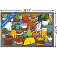 thumbnail image 3 of Brian Cook: Butts on Things - Food Wall Poster, 22.375" x 34" Framed, 3 of 6